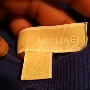 Michael Kors Dark Azurite Velour Track Pants